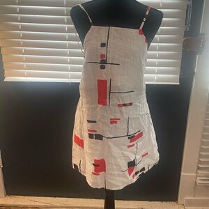 Reformation Linen Dress, White, Size M